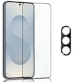 Miniatyrbillede 1 af 7: 1-Pack Samsung S25 Skærmbeskyttelse & 1-Pack linsebeskyttelse - Hærdet Glas 9H - Super kvalitet 3D