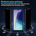 Miniatyrbillede 2 af 7: 1-Pack Xiaomi Redmi 14C Privacy Skærmbeskyttelse & 1-Pack linsebeskyttelse - Hærdet Glas 9H - Super kvalitet 3D