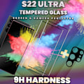 Miniatyrbillede 2 af 5: 2-Pack SAMSUNG S22 ULTRA Skærmbeskyttelse & 1-Pack linsebeskyttelse - Hærdet Glas 9H - Super kvalitet 3D