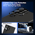 Pikkukuva 7 / 7: 2-Pack SAMSUNG S23 ULTRA Näytönsuoja & 2-Pack linssinsuoja - Karkaistu Lasi 9H - Super laatu 3D