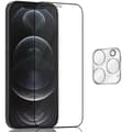 1-Pack Iphone 12 Pro Max Skärmskydd & 1-Pack linsskydd - Härdat Glas 9H - Super kvalitet 3D