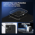 Miniatyrbillede 7 af 7: 2-Pack Honor 200 Smart Skærmbeskyttelse & 1-Pack linsebeskyttelse - Hærdet Glas 9H - Super kvalitet 3D