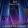 Miniatyrbillede 4 af 5: 1-Pack SAMSUNG S23 Skærmbeskyttelse & 1-Pack linsebeskyttelse - Hærdet Glas 9H - Super kvalitet 3D