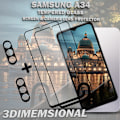 Miniatyrbillede 4 af 5: 2-Pack SAMSUNG A34 Skærmbeskyttelse & 2-Pack linsebeskyttelse - Hærdet Glas 9H - Super kvalitet 3D