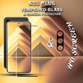 Pikkukuva 3 / 5: 1-Pack SAMSUNG S23 PLUS Näytönsuoja & 1-Pack linssinsuoja - Karkaistu Lasi 9H - Super laatu 3D
