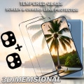Miniatyrbild 4 av 5: 2-Pack XIAOMI MI 11 LITE 5G Skärmskydd & 2-Pack linsskydd - Härdat Glas 9H - Super kvalitet 3D
