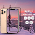 Miniatyrbillede 1 af 4: 1-Pack IPHONE 11 PRO MAX / XS MAX Skærmbeskyttelse - Hærdet Glas 9H - Super kvalitet 3D Svart