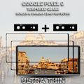 Pikkukuva 5 / 5: 2-Pack GOOGLE PIXEL 6 Näytönsuoja & 2-Pack linssinsuoja - Karkaistu Lasi 9H - Super laatu 3D