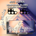 Pikkukuva 5 / 5: 2-Pack SAMSUNG S23 ULTRA Näytönsuoja & 2-Pack linssinsuoja - Karkaistu Lasi 9H - Super laatu 3D