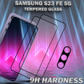 Pikkukuva 3 / 5: 2-Pack SAMSUNG S23 FE Näytönsuoja & 1-Pack linssinsuoja - Karkaistu Lasi 9H - Super laatu 3D