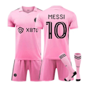 Pikkukuva 1 / 3: MLS Messi #10 Miami International Jersey Koti Vieras Aikuisten Lasten Jalkapallopaita Setti Paras Koti Vieras-Xin Home Home Kids 16(90-100cm)