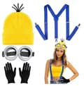Minions Halloween kostymtilbehør for voksne lyseblå Light Blue