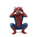 Pikkukuva 5 / 5: Raimi Spider Man Lapset Aikuiset Jumpsuit Cosplay Puku Puku Juhla Lahja Lapset XL (140-150) -1 Kids M (120-130)
