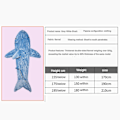 Miniatyrbillede 4 af 5: Shark Blanket Hættetrøje Voksen - Shark Onesie Bærbart Voksen Tæppe - Shark Blanket Super Soft Hyggelig Flanell hættetrøje Shark Sovepose 170cm