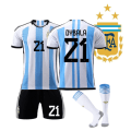 Miniatyrbillede 3 af 5: 2223 World Cup Argentina No.10 Messi Football Uniform 26(140-150cm)