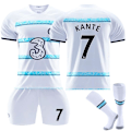 Miniatyrbillede 1 af 10: 22-23 Chelsea udebanetrøje nr. 10 Pulisic 9 Aubameyang 7 Kante 19 Mount hvid fodboldtrøje Størrelse 7 med sokker Size 7 with socks #26