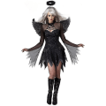 Pikkukuva 2 / 5: M-3xl Halloween Sexy Black Angel -asu Phantom Bride XL black