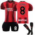 Miniatyrbild 3 av 5: Ny säsong 2023-24 AC Milan hemma nr 9 Giroud 10 Leo 11 Ibrahimovic 19 Special Olympics fotbollströja sportkläder 18
