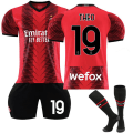 Miniatyrbild 5 av 5: Ny säsong 2023-24 AC Milan hemma nr 9 Giroud 10 Leo 11 Ibrahimovic 19 Special Olympics fotbollströja sportkläder XS