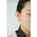 Miniatyrbilde 4 av 5: Pave Cubic Zirconia konvertible lenkeøreringer for kvinner 14K gull