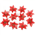 Miniatyrbilde 2 av 4: 10 stk 15 cm Glitterfylte Fargerike Blomster Julertet Bryllup Dekor