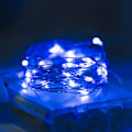 Miniatyrbillede 2 af 5: Blå Fe Lys, 10m 100 LED Batteri Fe Lys Små til Chr
