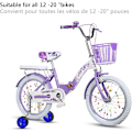 Miniatyrbillede 3 af 5: Stabilisatorer Små Hjul Til Børnecykel 12-20\", blå