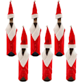 Miniatyrbild 1 av 5: Set med 4 röda julvinsflaskepåsar, rödvinsflaskeset, Fab