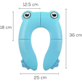 Miniatyrbillede 4 af 5: Børnefoldbar rejsetoiletreduktion bærbar babytoiletsæde Com