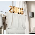 Miniatyrbild 4 av 5: Grå expanderbar till 4,2 m/20 kg rostfritt stål teleskopisk väggmo