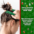 Miniatyrbillede 2 af 5: 4 stk. jule scrunchie stor størrelse sød elastisk scrunchie hoved