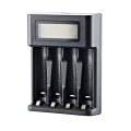 Miniatyrbillede 4 af 5: Basics Digital og smart oplader, til 4 AA, AAA batterier, sort