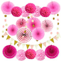 Pikkukuva 1 / 5: Paper fan flower party decoration (1