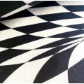 Pikkukuva 2 / 5: 3d Vortex Illusion Pyöreä Matto Liukumaton Matto Ruudullinen Ovimatto