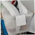 Miniatyrbillede 3 af 5: Hvid mesh blyantæske lynlås gennemsigtig pen taske nylon mesh penc