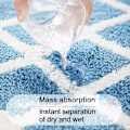 Miniatyrbillede 3 af 5: Ekstra blød mikrofiber bademåtte skridsikker og vandabsorberende M