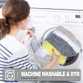 Miniatyrbillede 4 af 5: Skridsikker absorberende bademåtte i mikrofiber til badeværelset