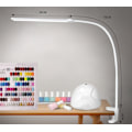 Miniatyrbillede 4 af 4: Hvid 360 ° fleksibel LED-skrivebordslampe med armatur, USB-læselampe