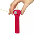 Miniatyrbild 4 av 4: （Röd）Zipstring Rep Propeller Launcher Rolig Elektrisk String Cont
