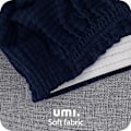 Miniatyrbild 4 av 5: 2 stycken, (mörkblå), stolsöverdrag i trästretch-mikrofiberjacquard