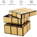 Miniatyrbilde 3 av 5: Speilkube 3x3 Speed ​​Cube Gull Speilblokker Kube 3x3x3 Differ