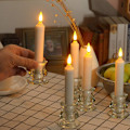 Miniatyrbilde 3 av 5: 6 klare glasslysstaker for bryllupsdato hjemmedekorasjon