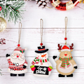 Miniatyrbilde 5 av 5: 6 stk. DIY juletreanheng i tre, juletreanheng i tre