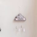 Miniatyrbild 5 av 5: Molnformade regndroppshängen för barnrum, sovrum, fönster, vägg, fönsterfilm, spjälsängar
