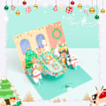 Miniatyrbild 3 av 5: (Julmiddag) Julgrattkort Pop Up. 3D Julhälsning C