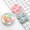 Miniatyrbillede 4 af 5: Silikone Donut Bageform 4 Hulrum Doughnut Maker Form Silikone