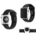 Miniatyrbild 5 av 5: Svart 42/44/45mm, silikon sportband och Apple Watch-band sui