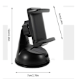 Miniatyrbillede 4 af 5: Bil Navigation Bilholder - Telefonholder - 1 stk - Sort