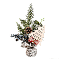 Miniatyrbild 2 av 4: Mini julgranar bordsgranar konstgjorda julgranar med