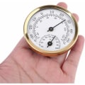 Miniatyrbillede 2 af 4: Farve Analog Indendørs Termometer Hygrometer Fugtighed Temperatur D